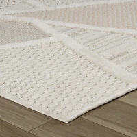 Tapis d'intérieur moderne Branch Maison, beige crème, abstrait - Salon, chambre, salle à manger et cuisine<br>