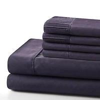 Marina Decoration Ultra Soft Silky Deep Pocket Solid Rayon from Bamboo Bedding All Season Sheet Set