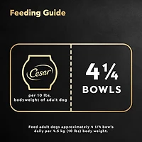 Nourriture humide pour chiens adultes Cesar Wholesome Bowls recette au bœuf, au poulet, aux carottes et aux pommes de terre mauves 85G