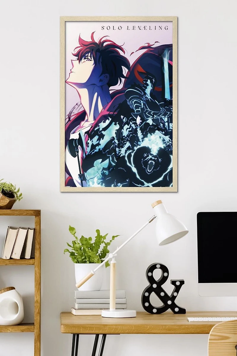 Solo Leveling: Season 2 - Teaser Key Art Wall Poster, 22.375" x 34" Framed