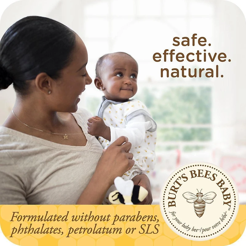 Pommade à usages multiples d’origine naturelle à 100 % de Burt’s Bees® BabyMC, formule sans gelée de pétrole et testée sous contrôle pédiatrique
