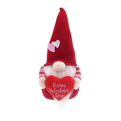 Façon de célébrer le gnome de tissu de la Saint-Valentin, rouge