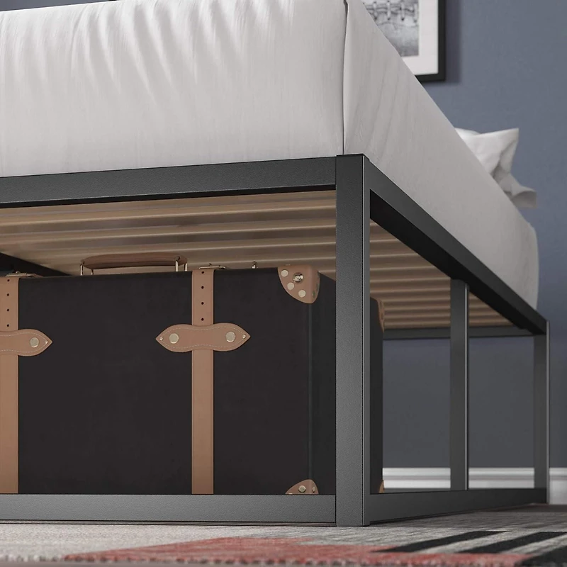 Zinus Joseph 14 inch Black Metal Platform Bed Frame