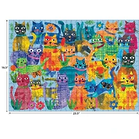 RoseArt - Colorluxe 500 pièces -fête de chat- Puzzle emboîtable pour adulte