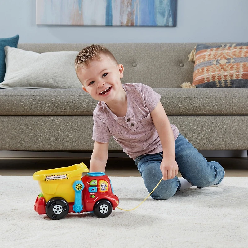 VTech Drop & Go Dump Truck - Toddler Toy, Construction Toy - French Version, 1 to 3 years