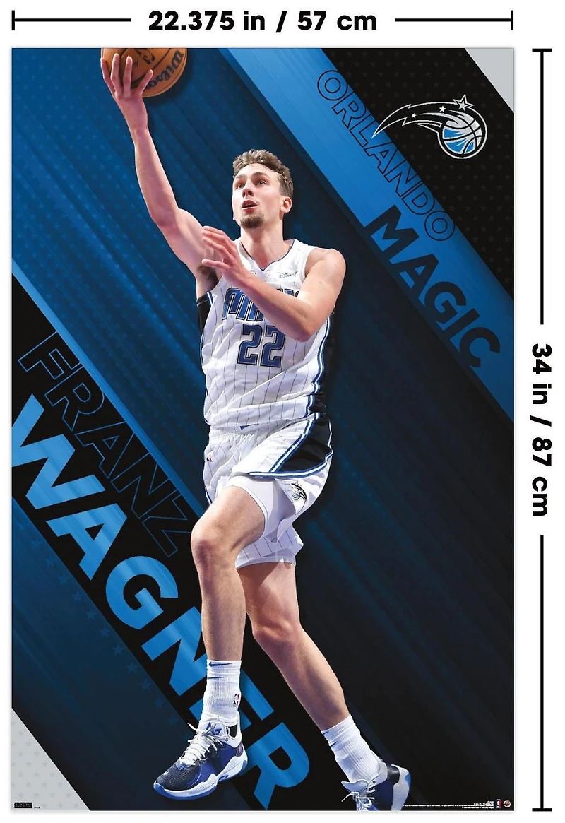 NBA Orlando Magic - Franz Wagner 23 Wall Poster, 22.375" x 34"