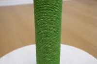 Griffoir pour chat en sisal en forme de cactus Home4Cat avec jouet suspendu, vert – Meuble durable pour chatons et chats adultes, 28"