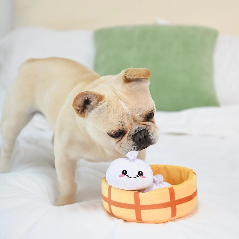 Hugsmart Soup Dumplings Dog Interactive Toy