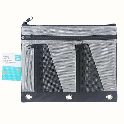 Pen+Gear Quad Binder Pochette Argent