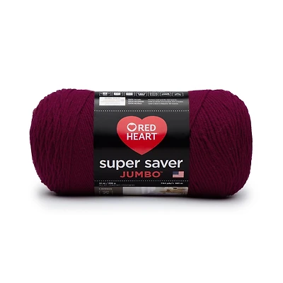 Red Heart® Super Saver® Jumbo Yarn, Acrylic #4 Medium, 14oz/396g, 744 Yards, Durable yarn
