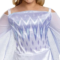 Child Girls Frozen 2 Snow Queen Elsa Classic Costume