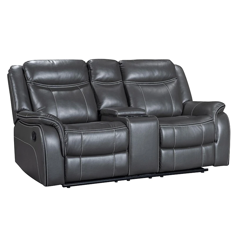 Causeuse motorisée Declan de 75 po avec console porte-gobelets
