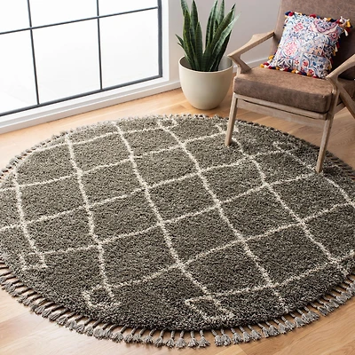Safavieh Moroccan Fringe Lavern Geometric Shag Area Rug