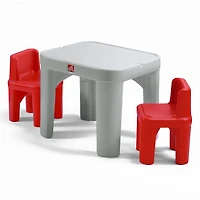 Step2 Party for Two Table & Chairs Set, Playroom Activity Table for Arts & Crafts
