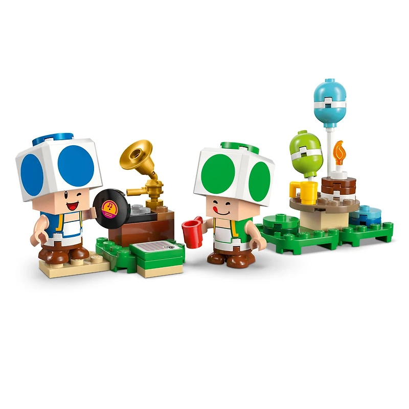 LEGO Super Mario Party at Toad’s House Building Toy - Pretend Play Set for Boys & Girls, Ages 7+ - Kids Building Blocks with Digital Action & 2 Toad Toy Figures - Gift Idea for Birthdays - 72041
