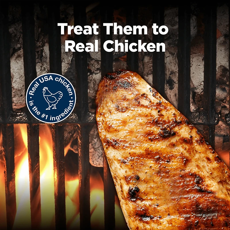 Blue Buffalo Nudges Grillers Gâteries Naturelles pour Chiens Faits avec du Vrai Poulet, 10 oz. BLUE Nudges Grillades Poulet Chien