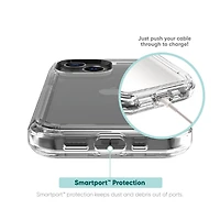 Onn. Rugged Phone Case with Holster for iPhone 16e/15 /14 / 13, Antimicrobial, 21 ft. Drop Protection