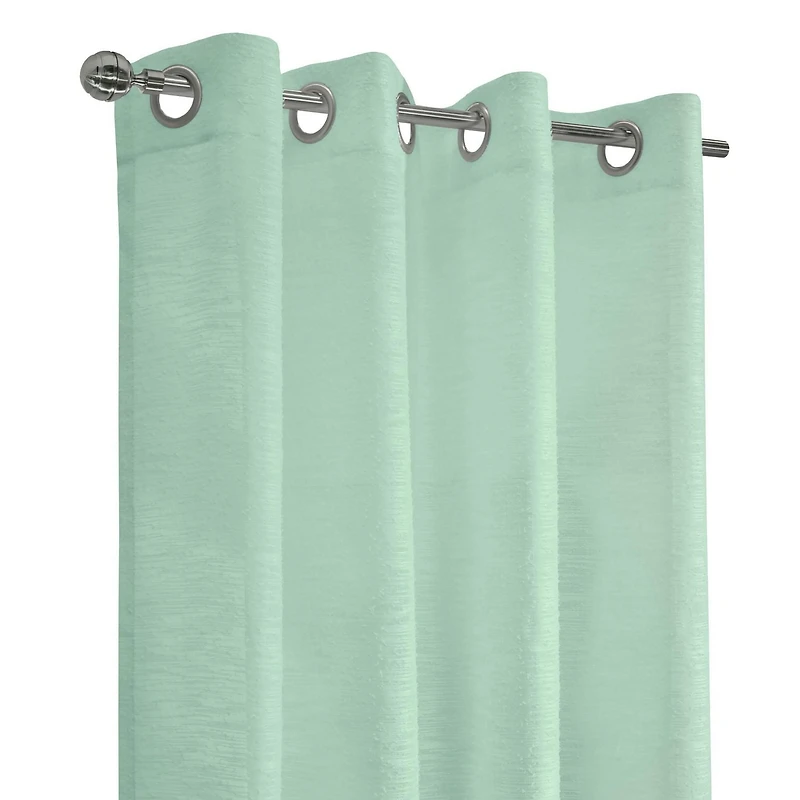 Loft Living Banan Transparent panneau de rideau à œillets 52 x 63 in Surf Spray