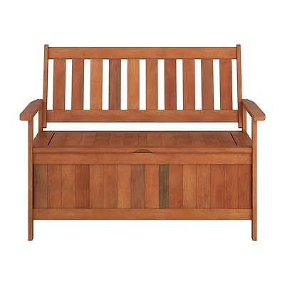 CorLiving Miramar Hardwood Outdoor Storage Bench