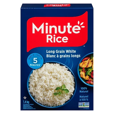 Minute Rice® Premium Instant Long Grain White Rice, 1.4 kg, 1.4 kg