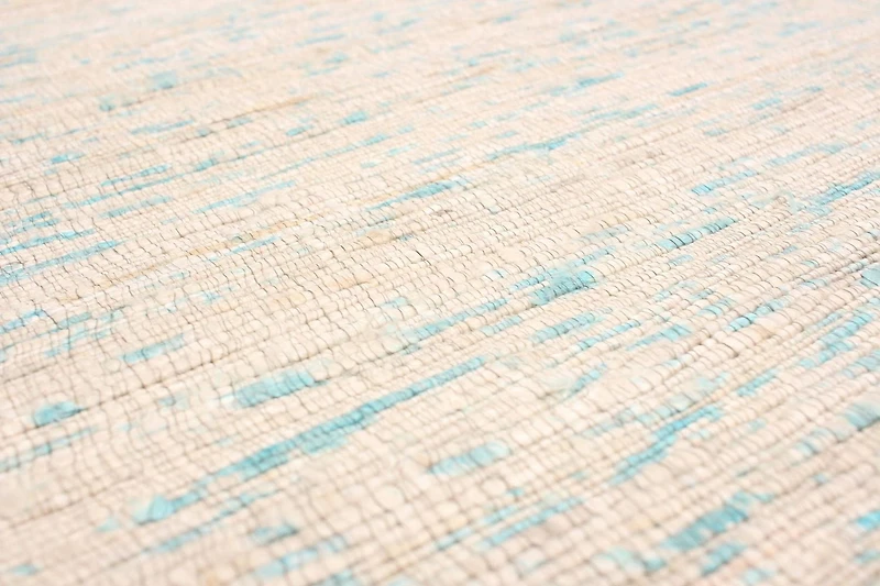 ECARPETGALLERY Tapis Fait à la Main pour Salon, Salle à Manger et Chambre à Coucher Transitionnel Collection Collage 5'1" x 8'0" en Ivoire