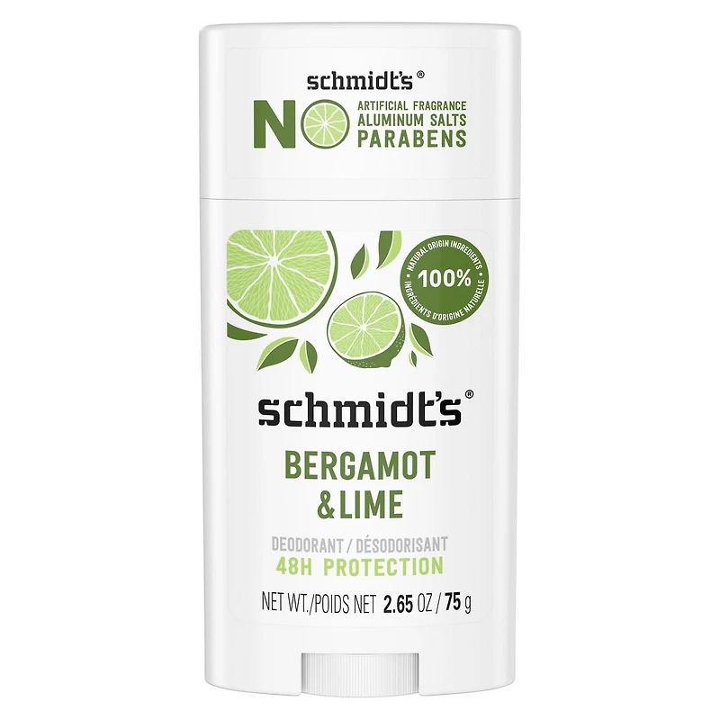 Schmidt's  Bergamot & Lime Natural Origin Deodorant, 75 g Deodorant