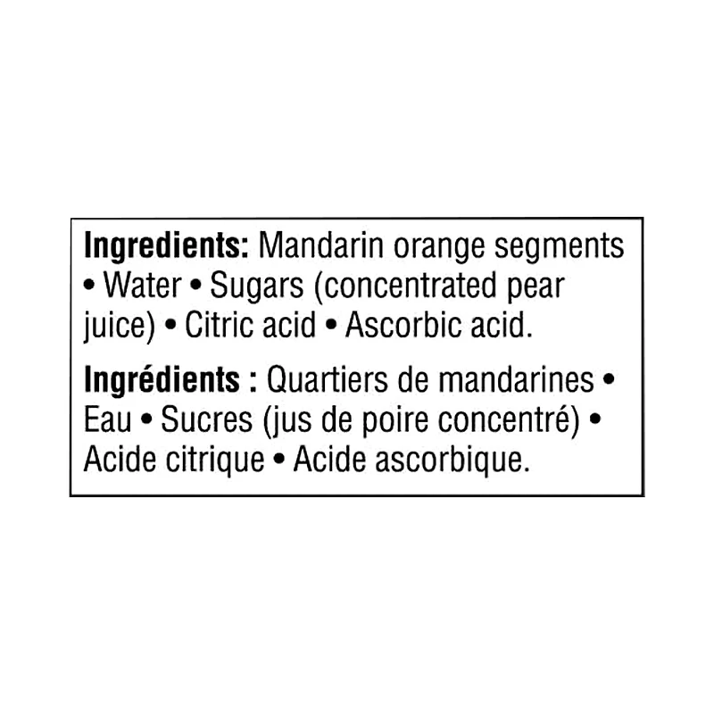 Great Value Mandarin Oranges in Fruit Juice, 540 mL