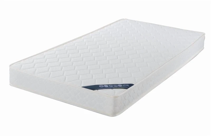 Queen Platform Bed & Mattress Set, Grey