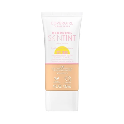 Clean Fresh Blurring Skin Tint, Liquid Foundation, Soft Matte Finish, Smooths, Brightens, Blurs Pores, Mineral Sunscreen, Vegan Formula, skin-loving formula