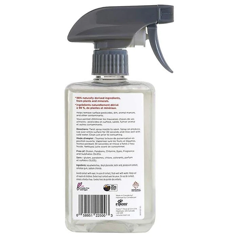 Nature Clean Fruit and Veggie Spray Wash, 500ml