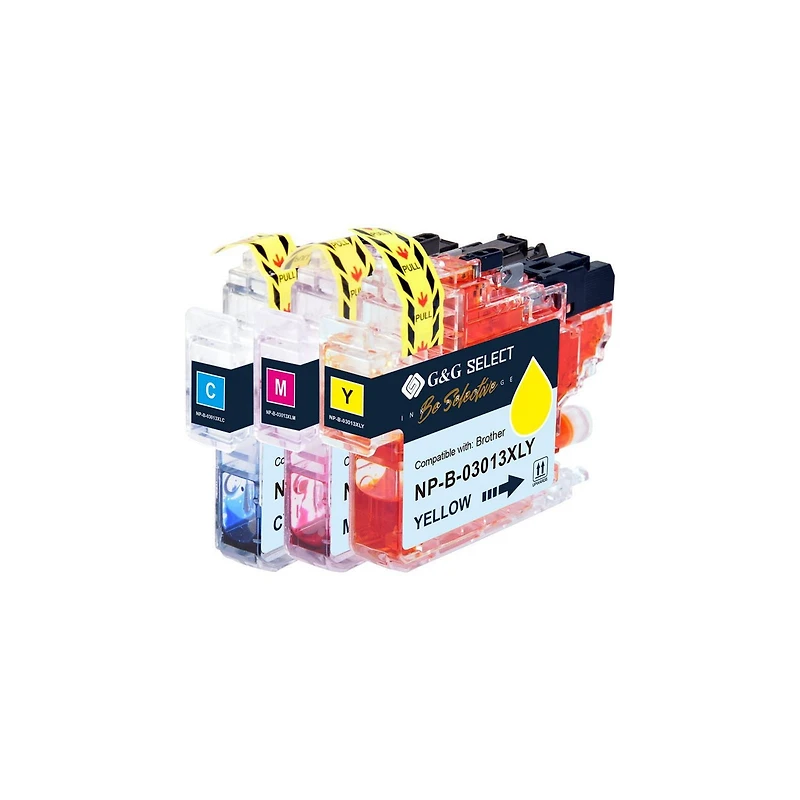 G&G Select Brother LC3013XL New Compatible  Cyan, Magenta & Yellow Ink Cartridge 3 pack