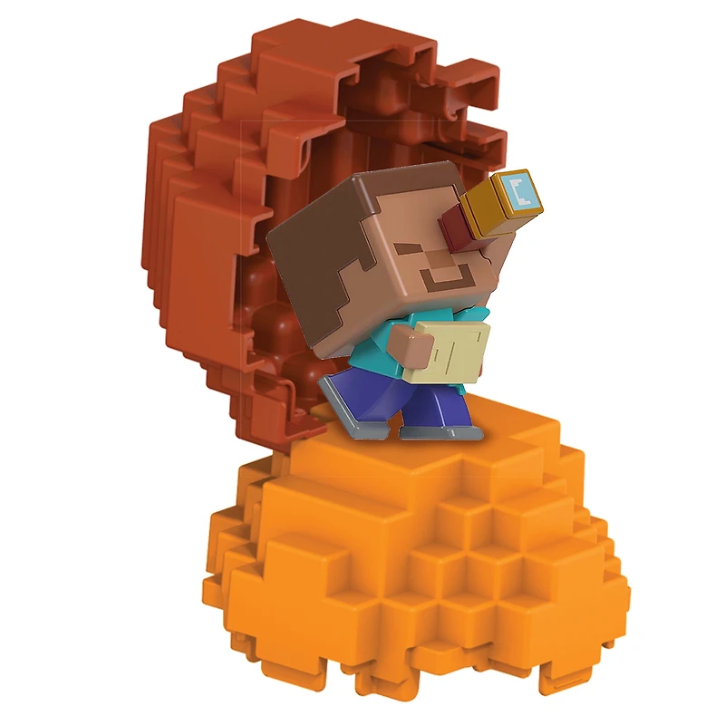 Minecraft Mini Mode Spawn Egg with Mini Figure, Badlands Theme, 1.5-inch Toy (Characters May Vary)