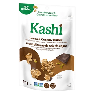 Kashi® Crunchy Granola Cacao & Cashew Butter 311g with Pumpkin Seeds, Kashi® Crunchy Granola Cacao & Cashew Butter 311g