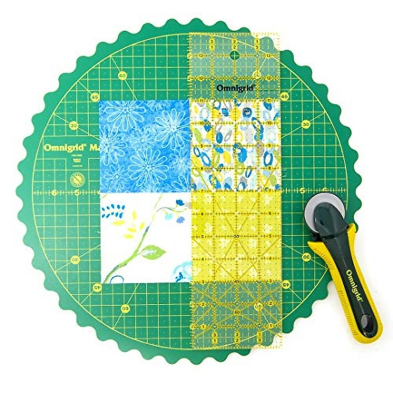 Omnigrid 360 Rotating Self-Healing Cutting Mat, 14"