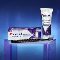 Dentifrice violet blanchissant Crest 3D White Brillance, Menthe lumineuse 85 ml