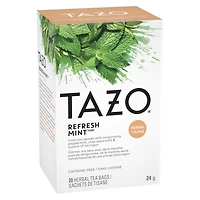 Tazo Refresh Mint Herbal Tea, Pack of 20