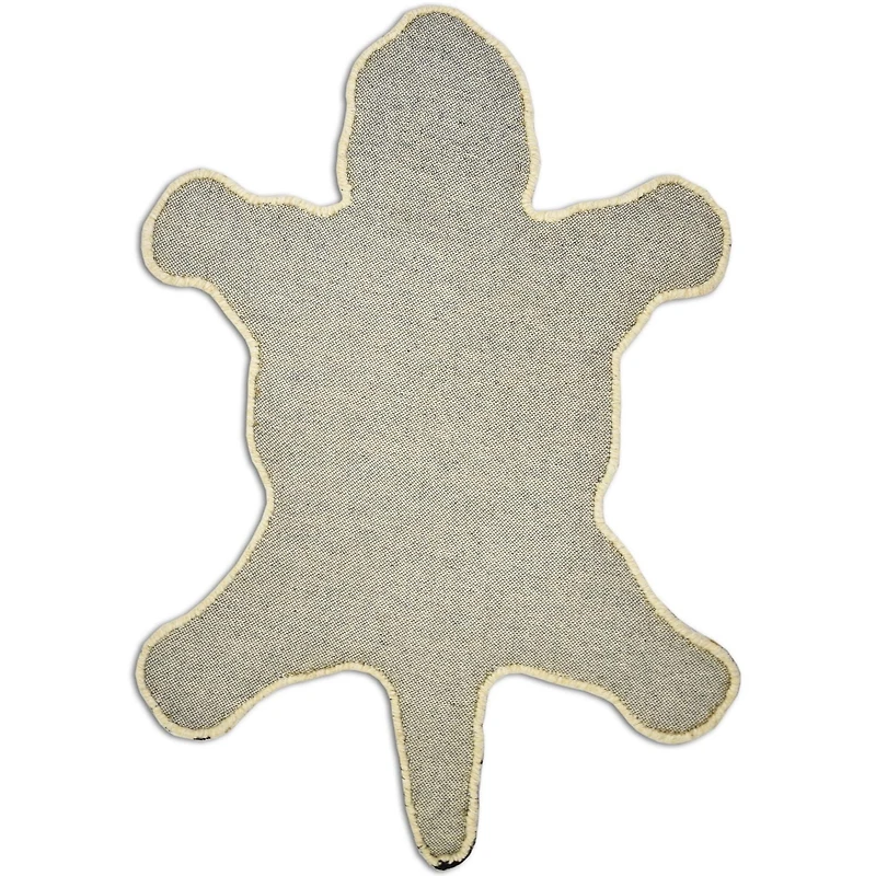 Tapis de chiffon touffeté à la main imprimé animal Fabstyles pour salon, couloir, patio