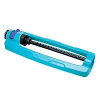 Aqua Joe SJI-OMS16 Indestructible Metal Base Oscillating Sprinkler with Adjustable Spray