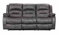 K-Living Larissa Recliner 3pcs Sofa Set in Grey Palomino Fabric