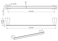Porte-papier hygiénique chromé avec ensemble d'accessoires pour porte-serviettes à tige unique AI-13329
