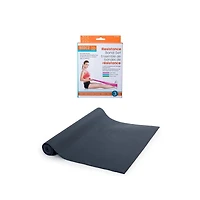 Ensemble de fitness, Tapis de yoga antidérapant et bandes de résistance pour exercice de Bodico, noir