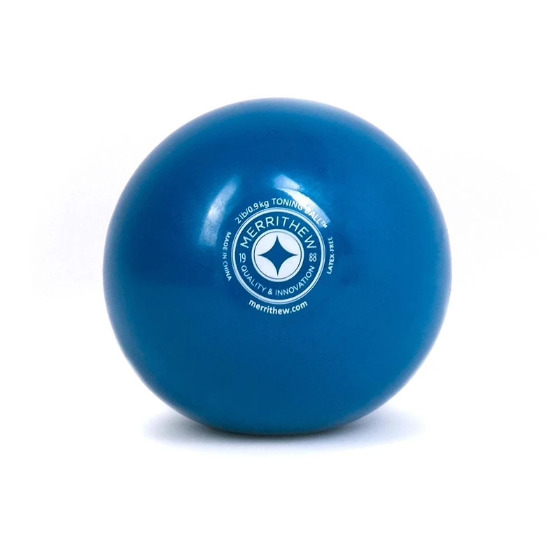 STOTT PILATES Toning Ball (Blue), 2 lbs / 0.9 kg