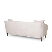 Homy Casa Modern 3-Seater Sofas Couches, Beige