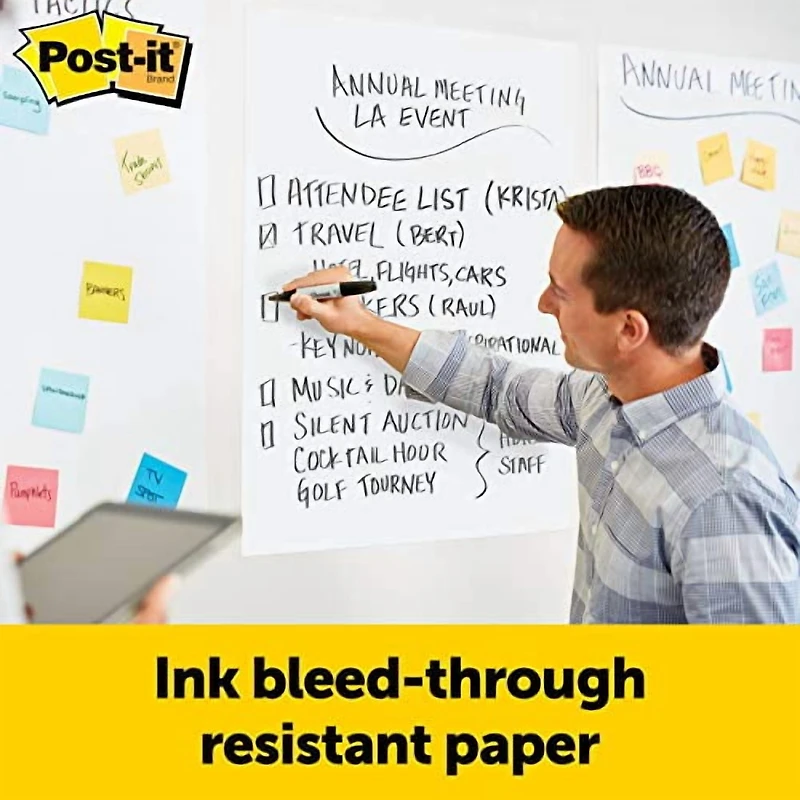 Post-it Bloc chevalet super collant, 25 po x 30 po