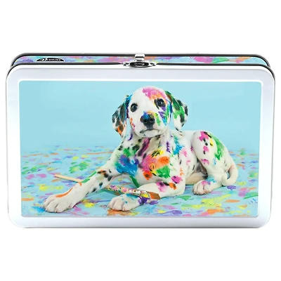 Find It Tin Pencil Box – Painted Puppy