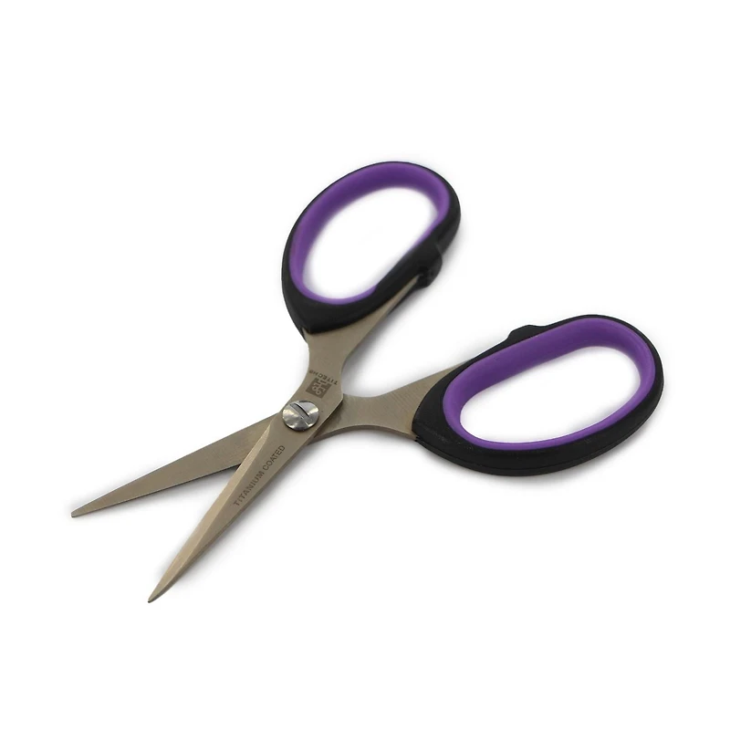 TITECH Embroidery Scissors, Titanium Finish, 4½″ (11.4 cm), 4 1/2"