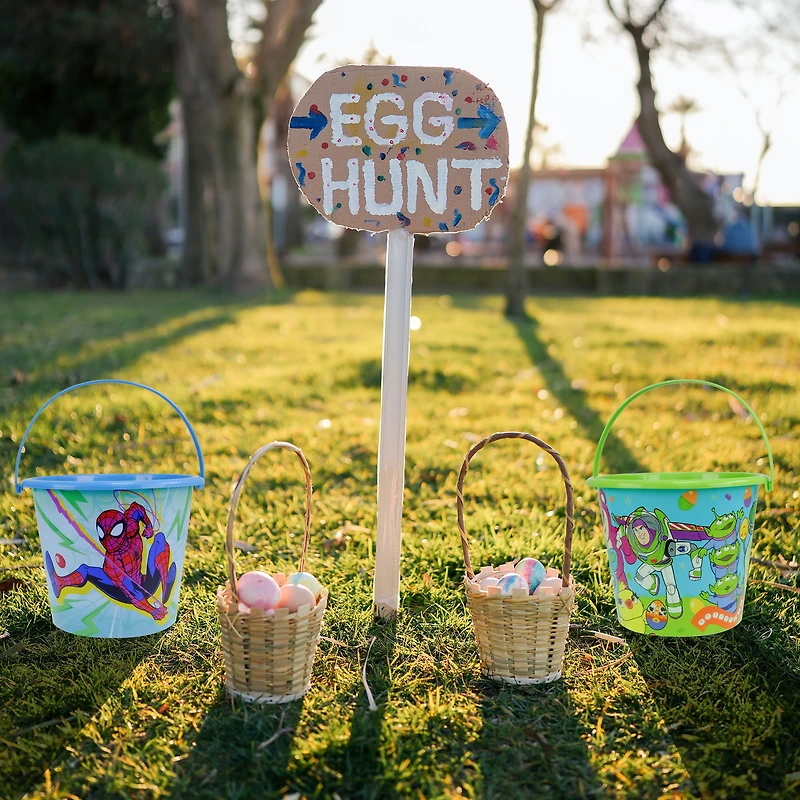 Panier de Pâques géant en plastique Spiderman, bleu, par Ruz
