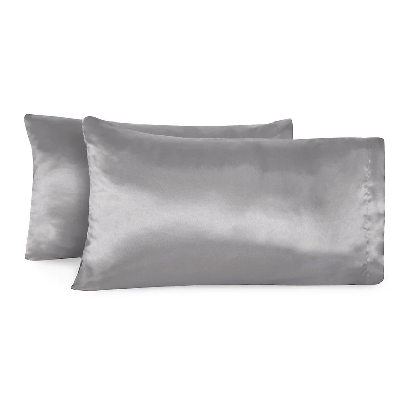 Taie d'oreiller en satin (Ensemble de 2)