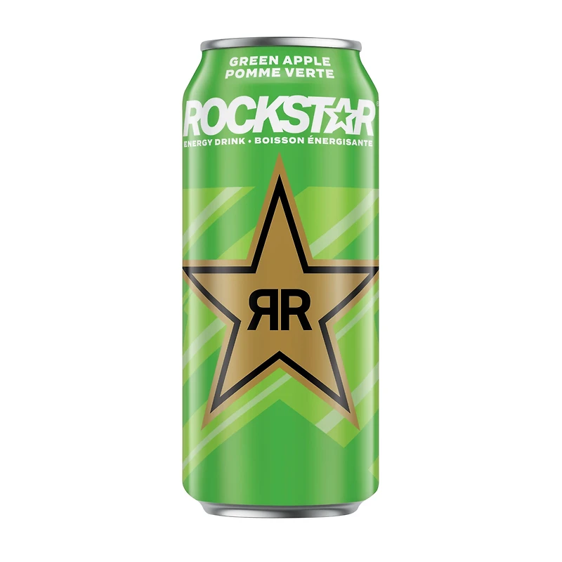 Rockstar Revolt Green Apple Energy Drink 473mL, Can, 473 mL