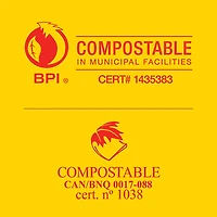 Glad Certified Compostable Bags - Tall 49 Litres -, Lemon scent, 10 Compost Bags